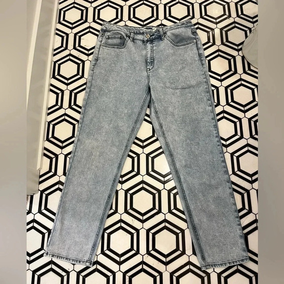 Seven7 jeans women’s size 10 High Rise light wash Slim Straight Lynx color - Picture 1 of 10